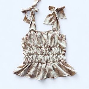 Floral Print Sleeveless Top